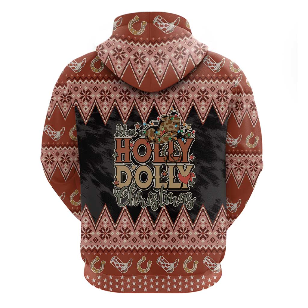Howdy Christmas Zip Hoodie Have a Holly Jolly Christmas - Wonder Print Shop