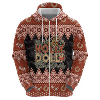 Howdy Christmas Zip Hoodie Have a Holly Jolly Christmas - Wonder Print Shop