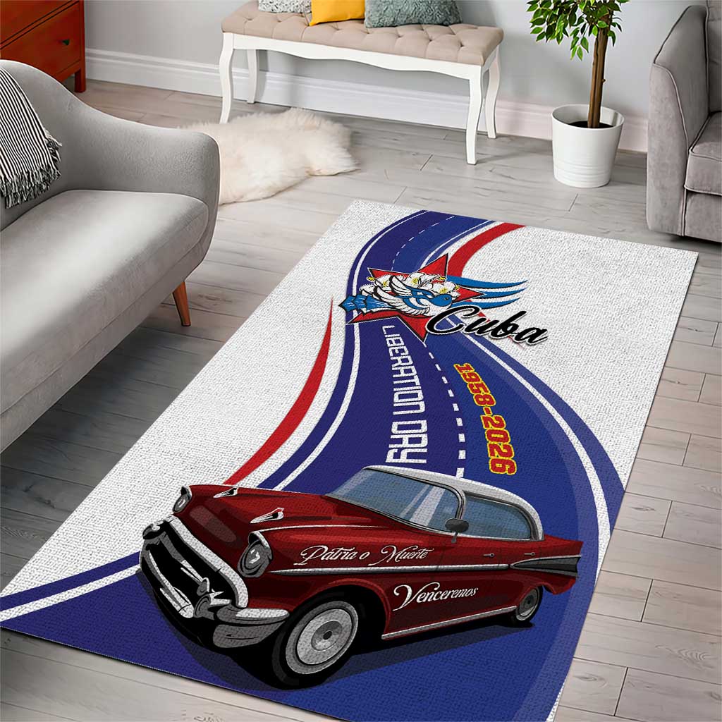 Cuba Liberation Day 1958-2026 Area Rug Cuba Libre Car - Wonder Print Shop