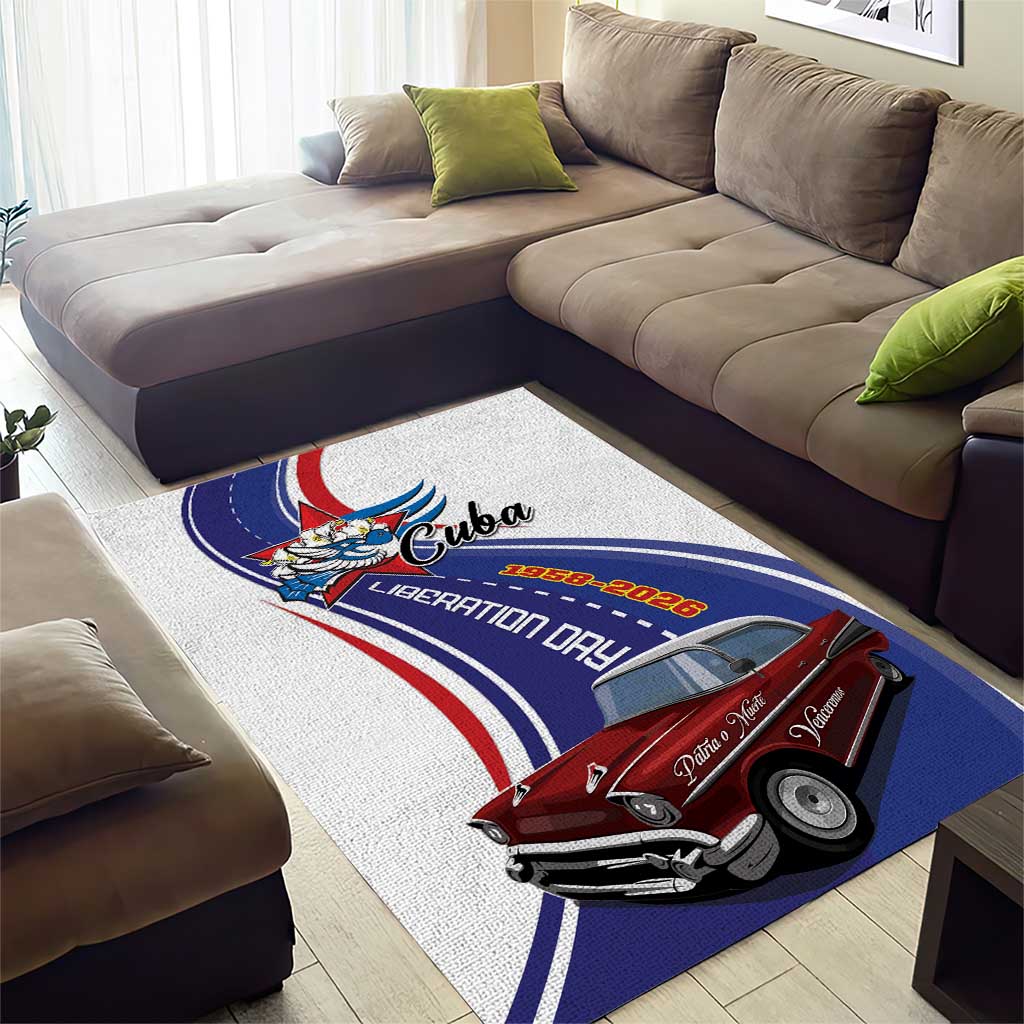 Cuba Liberation Day 1958-2026 Area Rug Cuba Libre Car - Wonder Print Shop