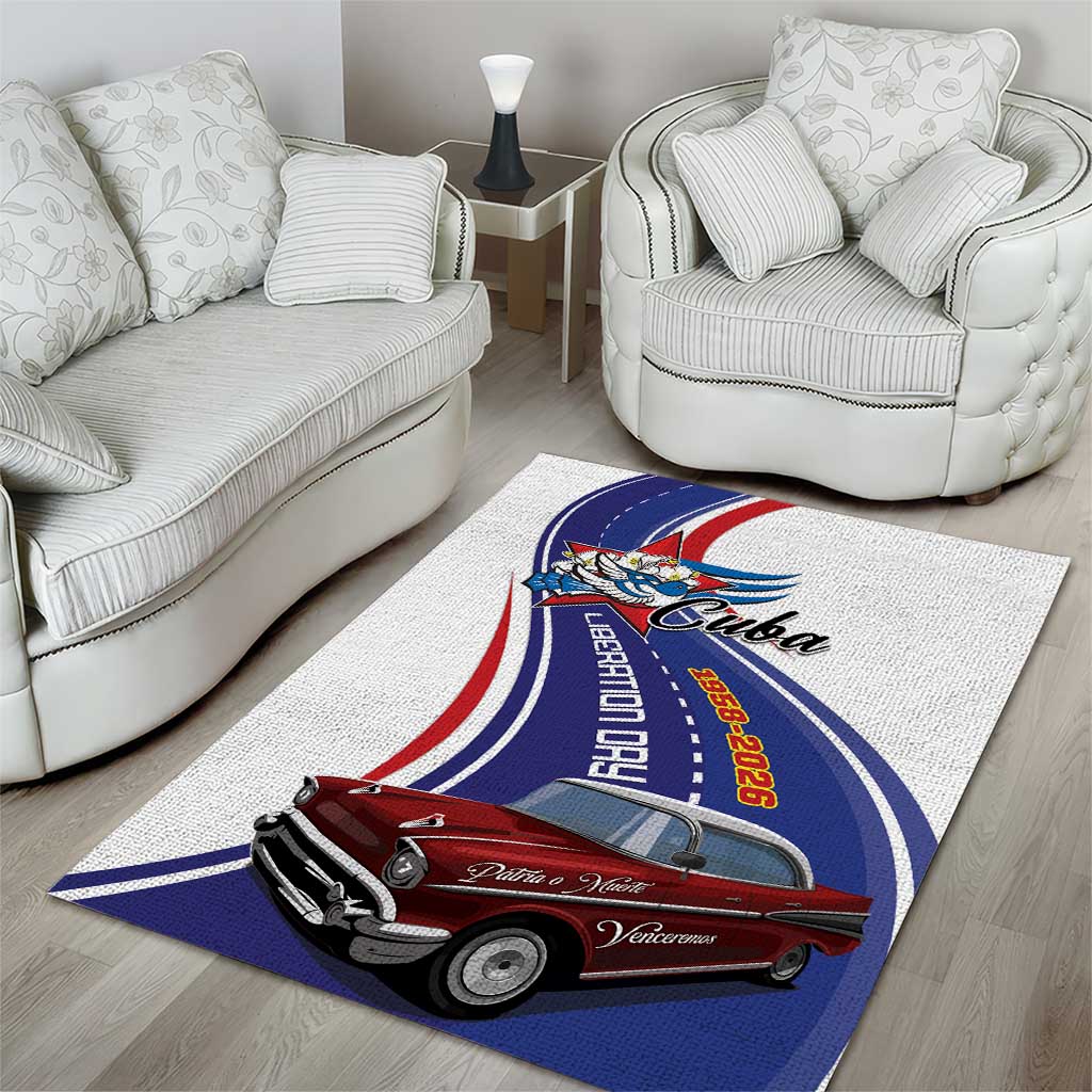 Cuba Liberation Day 1958-2026 Area Rug Cuba Libre Car - Wonder Print Shop