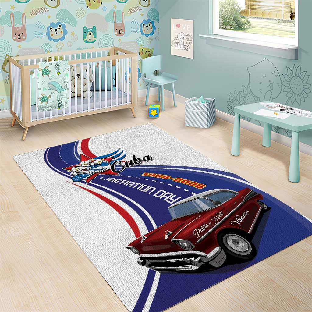 Cuba Liberation Day 1958-2026 Area Rug Cuba Libre Car - Wonder Print Shop