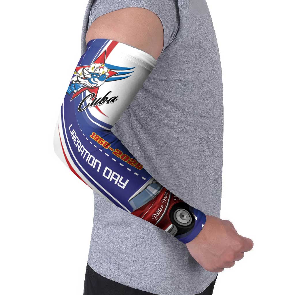 Personalized Cuba Liberation Day 1958-2026 Arm Sleeves Cuba Libre Car - Wonder Print Shop