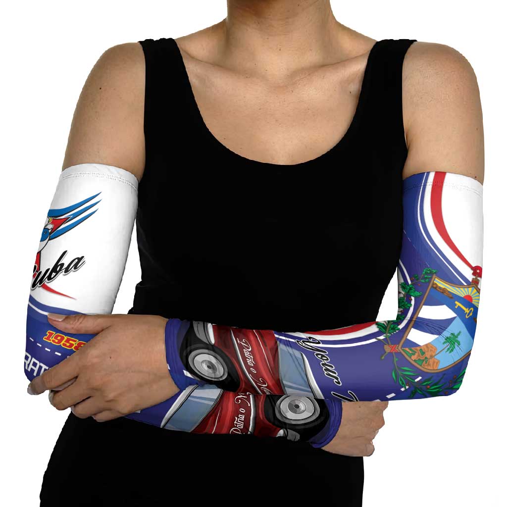 Personalized Cuba Liberation Day 1958-2026 Arm Sleeves Cuba Libre Car - Wonder Print Shop