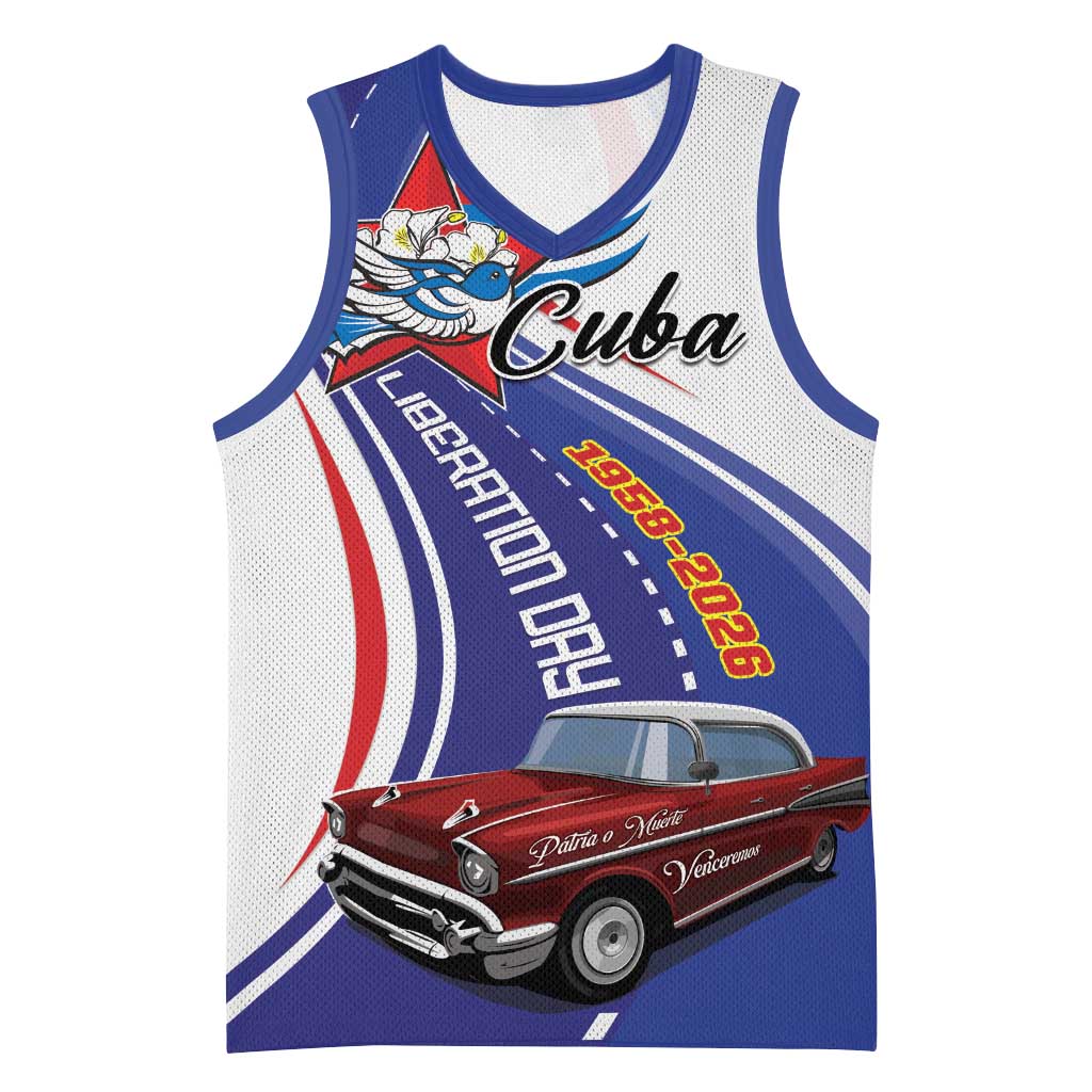 Personalized Cuba Liberation Day 1958-2026 Basketball Jersey Cuba Libre Car - Wonder Print Shop