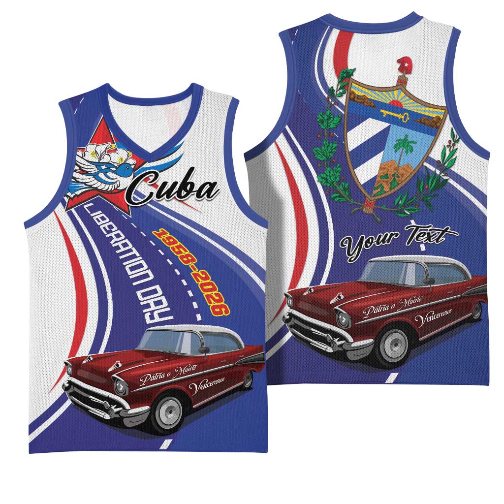 Personalized Cuba Liberation Day 1958-2026 Basketball Jersey Cuba Libre Car - Wonder Print Shop