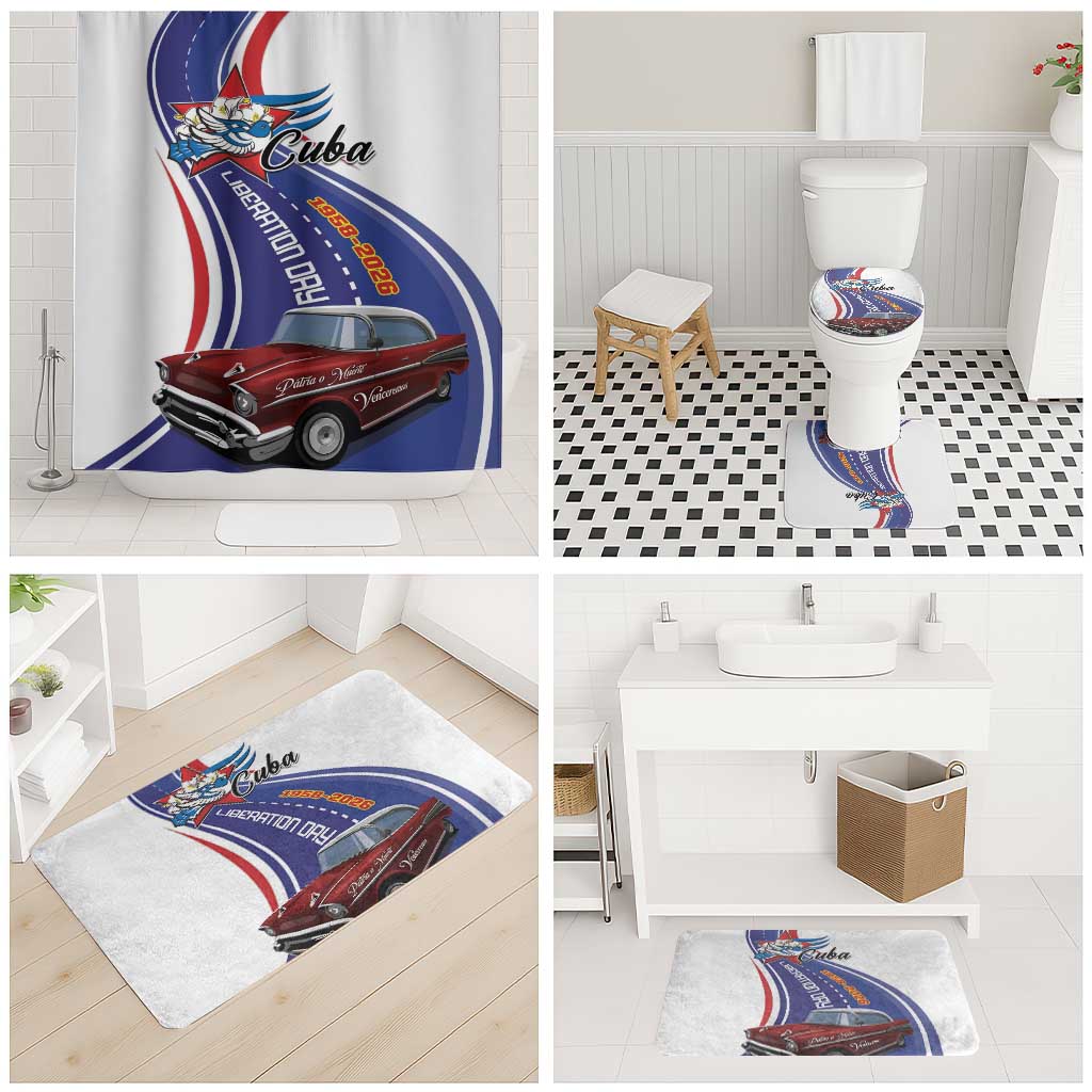 Cuba Liberation Day 1958-2026 Bathroom Set Cuba Libre Car - Wonder Print Shop
