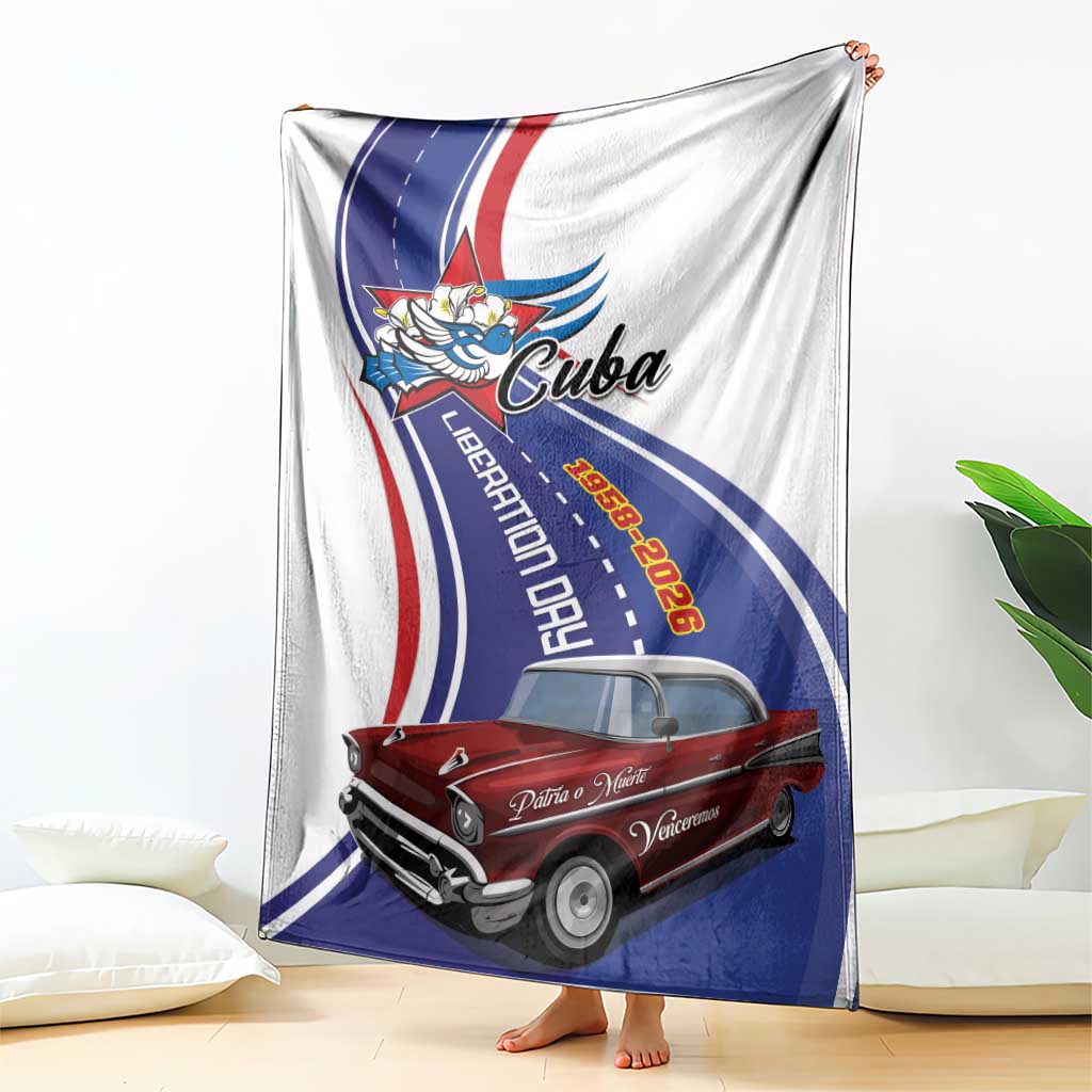 Cuba Liberation Day 1958-2026 Blanket Cuba Libre Car - Wonder Print Shop