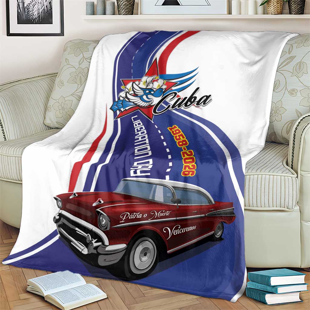 Cuba Liberation Day 1958-2026 Blanket Cuba Libre Car - Wonder Print Shop