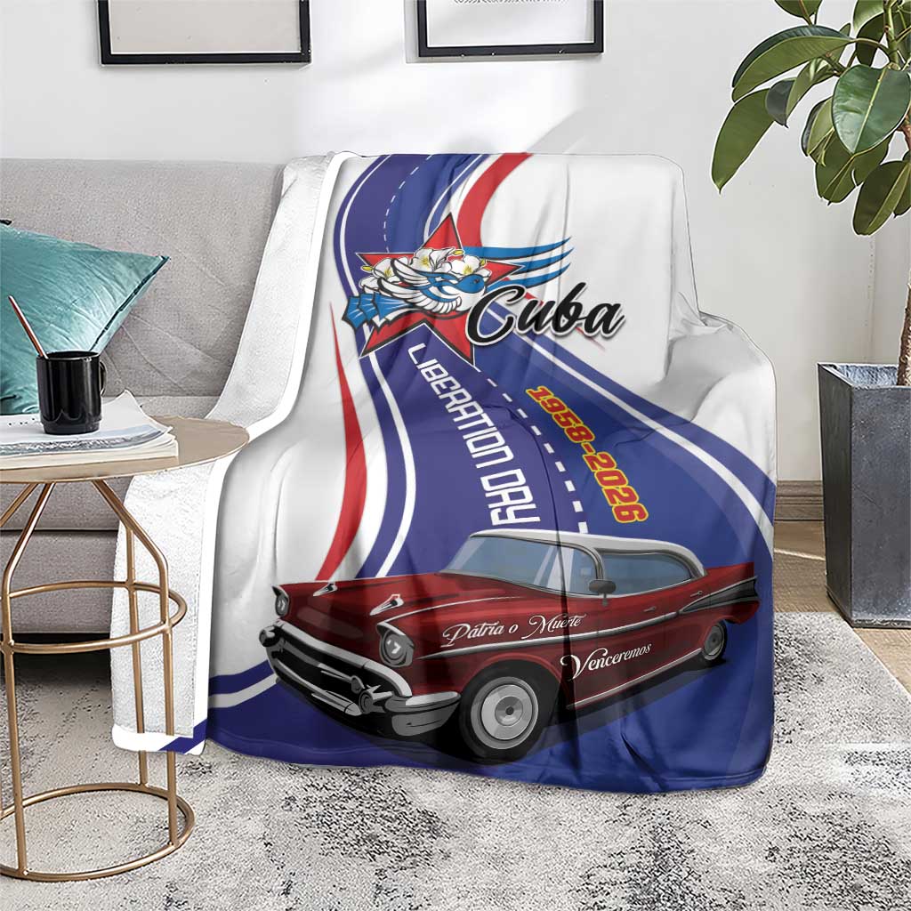 Cuba Liberation Day 1958-2026 Blanket Cuba Libre Car - Wonder Print Shop
