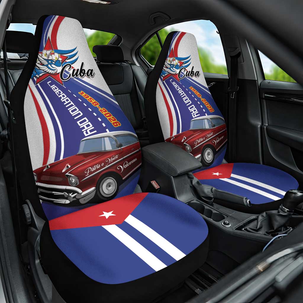 Cuba Liberation Day 1958-2026 Car Seat Cover Cuba Libre Car - Wonder Print Shop