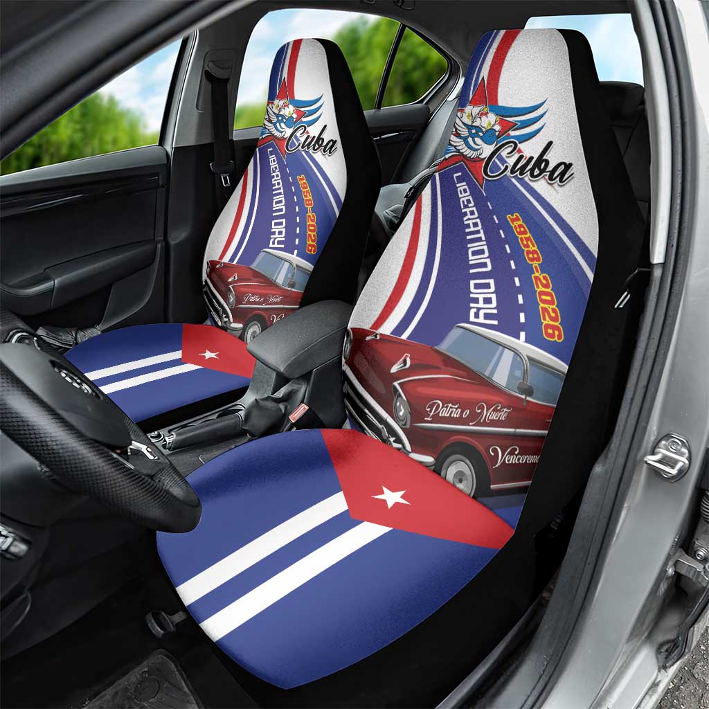Cuba Liberation Day 1958-2026 Car Seat Cover Cuba Libre Car - Wonder Print Shop