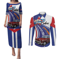 Personalized Cuba Liberation Day 1958-2026 Couples Matching Puletasi and Long Sleeve Button Shirt Cuba Libre Car - Wonder Print Shop