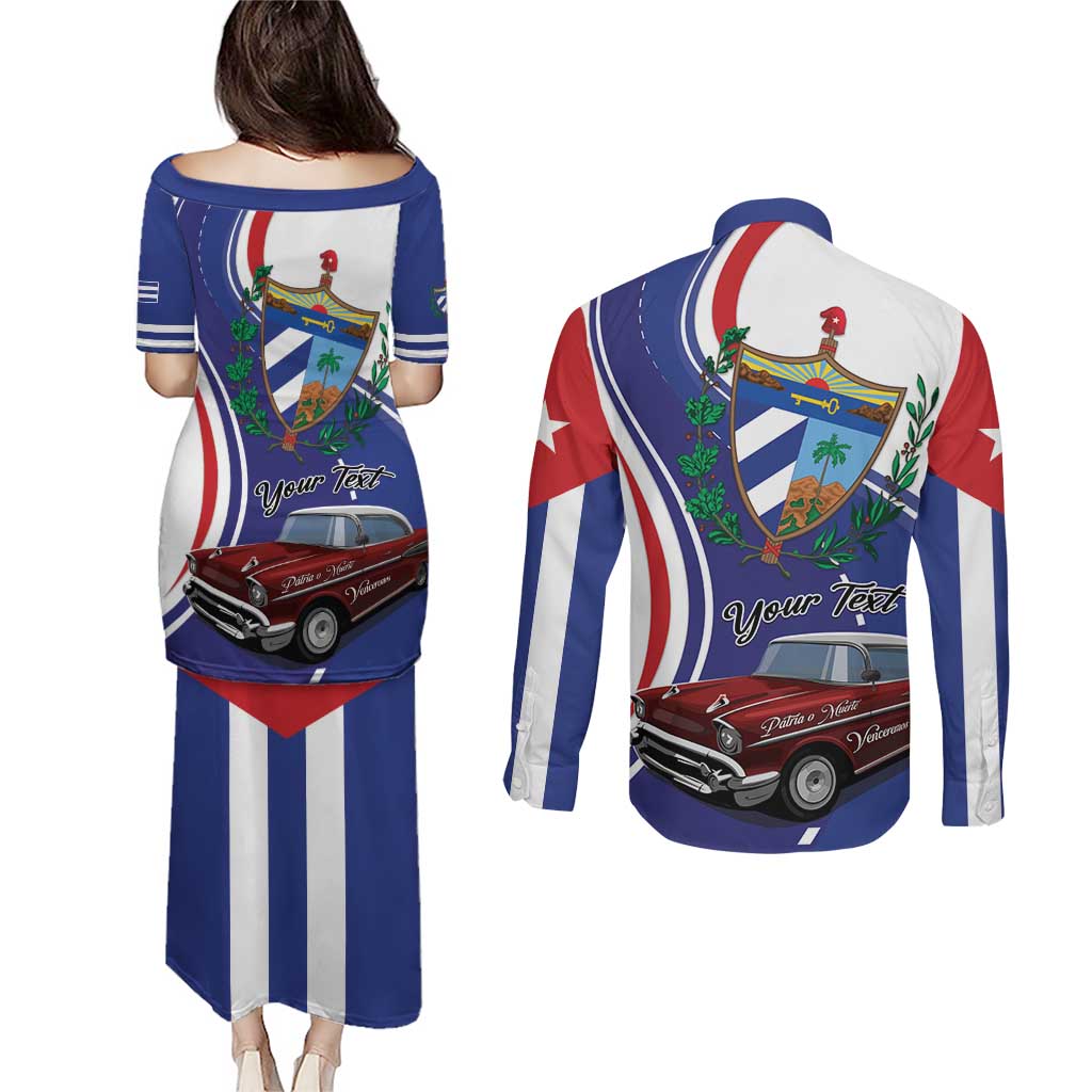 Personalized Cuba Liberation Day 1958-2026 Couples Matching Puletasi and Long Sleeve Button Shirt Cuba Libre Car - Wonder Print Shop