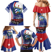 Personalized Cuba Liberation Day 1958-2026 Family Matching Mermaid Dress and Hawaiian Shirt Cuba Libre Car - Wonder Print Shop