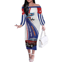 Personalized Cuba Liberation Day 1958-2026 Family Matching Off The Shoulder Long Sleeve Dress and Hawaiian Shirt Cuba Libre Car - Wonder Print Shop