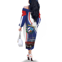 Personalized Cuba Liberation Day 1958-2026 Family Matching Off The Shoulder Long Sleeve Dress and Hawaiian Shirt Cuba Libre Car - Wonder Print Shop