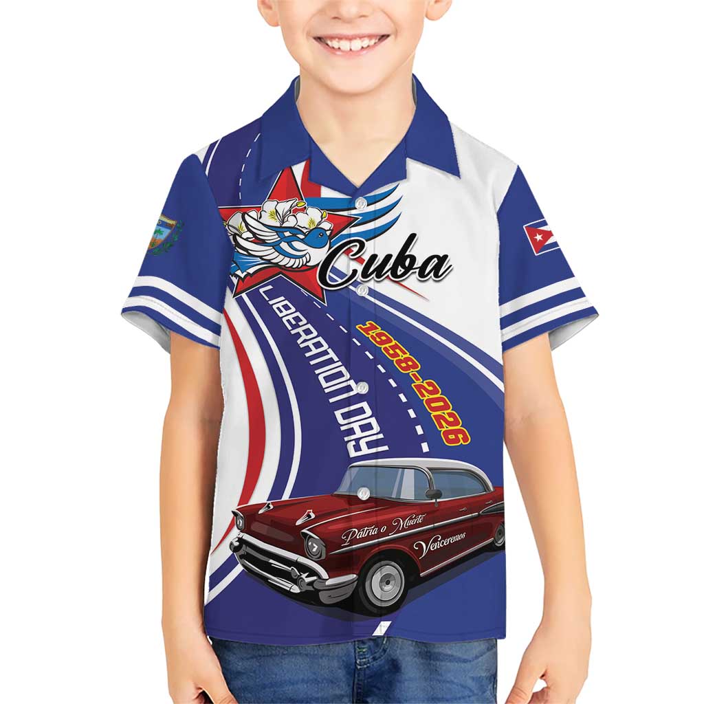 Personalized Cuba Liberation Day 1958-2026 Family Matching Off Shoulder Short Dress and Hawaiian Shirt Cuba Libre Car - Wonder Print Shop