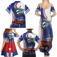 Personalized Cuba Liberation Day 1958-2026 Family Matching Summer Maxi Dress and Hawaiian Shirt Cuba Libre Car - Wonder Print Shop
