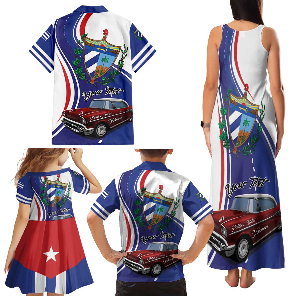 Personalized Cuba Liberation Day 1958-2026 Family Matching Tank Maxi Dress and Hawaiian Shirt Cuba Libre Car - Wonder Print Shop