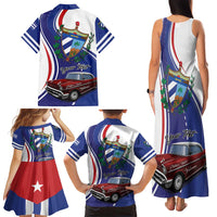 Personalized Cuba Liberation Day 1958-2026 Family Matching Tank Maxi Dress and Hawaiian Shirt Cuba Libre Car - Wonder Print Shop