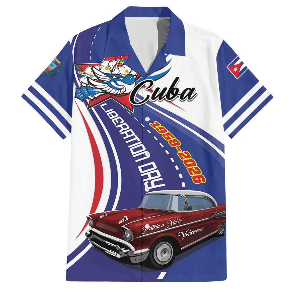 Personalized Cuba Liberation Day 1958-2026 Hawaiian Shirt Cuba Libre Car - Wonder Print Shop