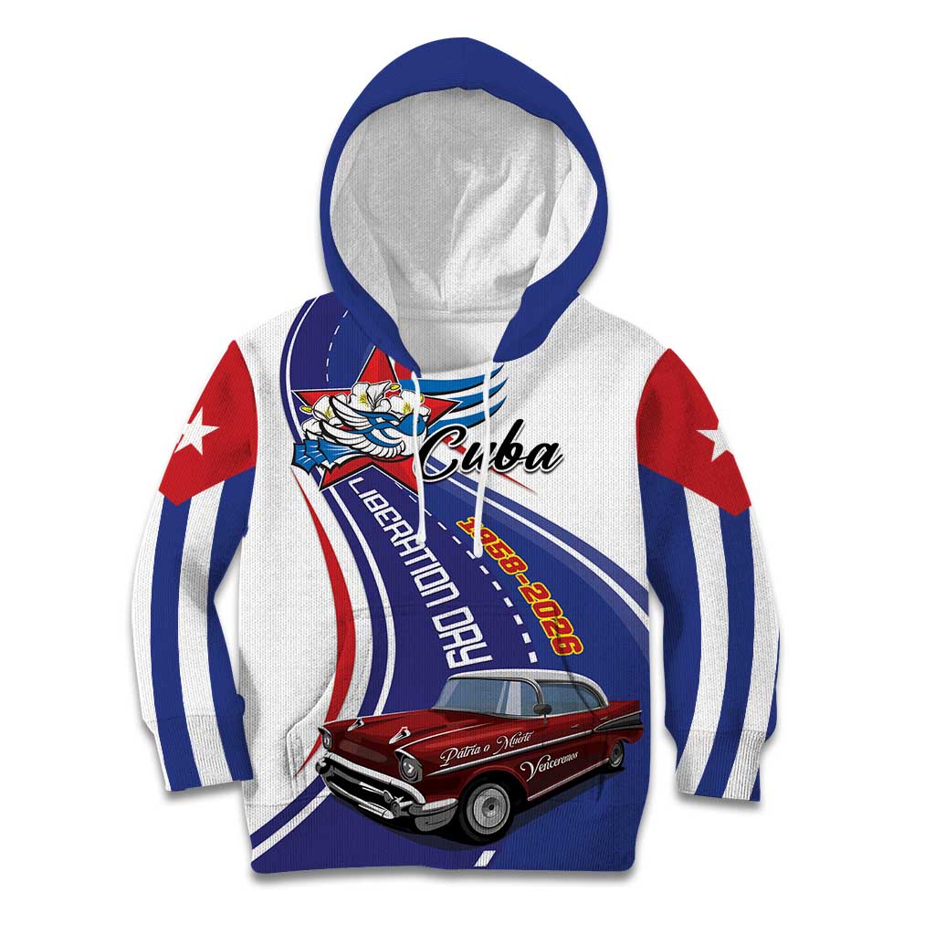 Personalized Cuba Liberation Day 1958-2026 Kid Hoodie Cuba Libre Car - Wonder Print Shop
