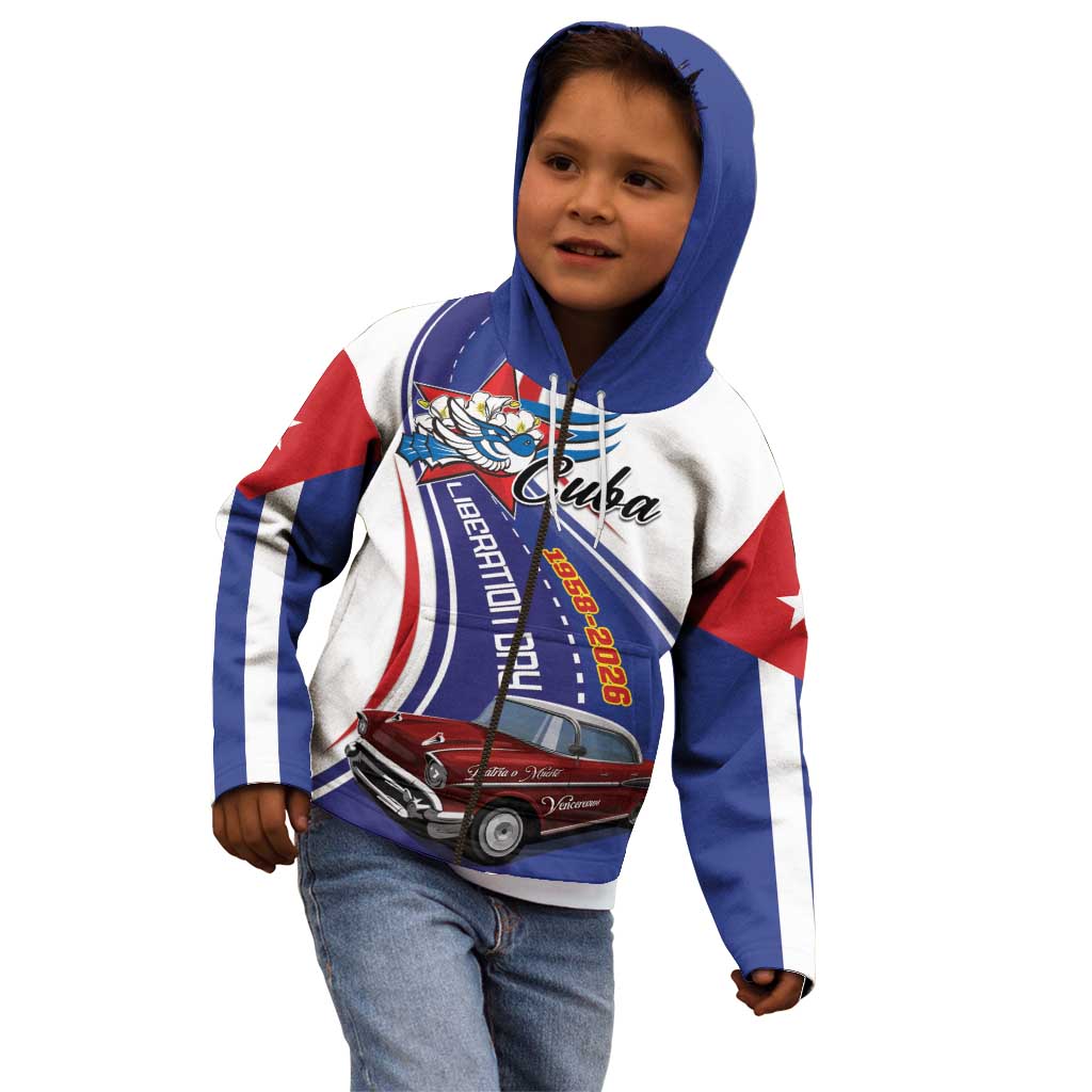 Personalized Cuba Liberation Day 1958-2026 Kid Hoodie Cuba Libre Car - Wonder Print Shop