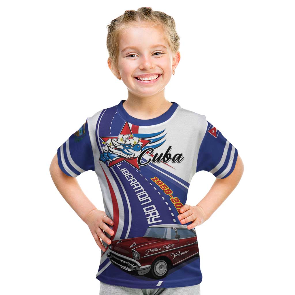 Personalized Cuba Liberation Day 1958-2026 Kid T Shirt Cuba Libre Car - Wonder Print Shop