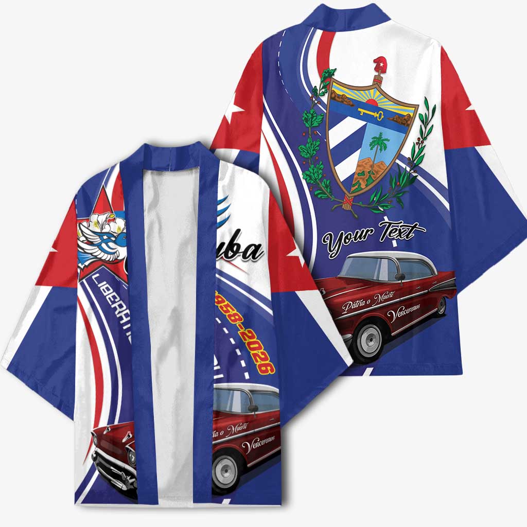 Personalized Cuba Liberation Day 1958-2026 Kimono Cuba Libre Car - Wonder Print Shop