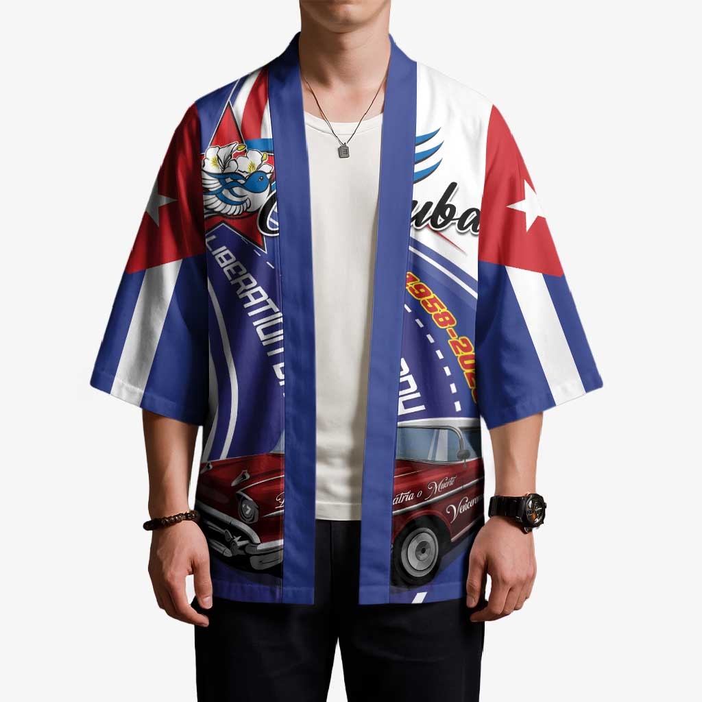 Personalized Cuba Liberation Day 1958-2026 Kimono Cuba Libre Car - Wonder Print Shop