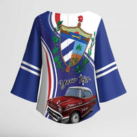 Personalized Cuba Liberation Day 1958-2026 Kimono Sleeve Blouse Cuba Libre Car - Wonder Print Shop