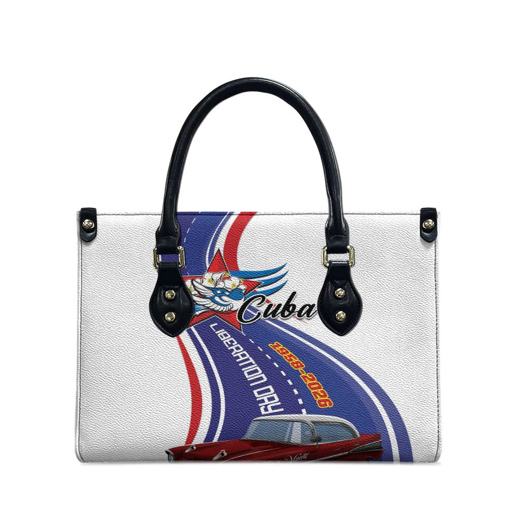 Cuba Liberation Day 1958-2026 Leather Bag Cuba Libre Car - Wonder Print Shop