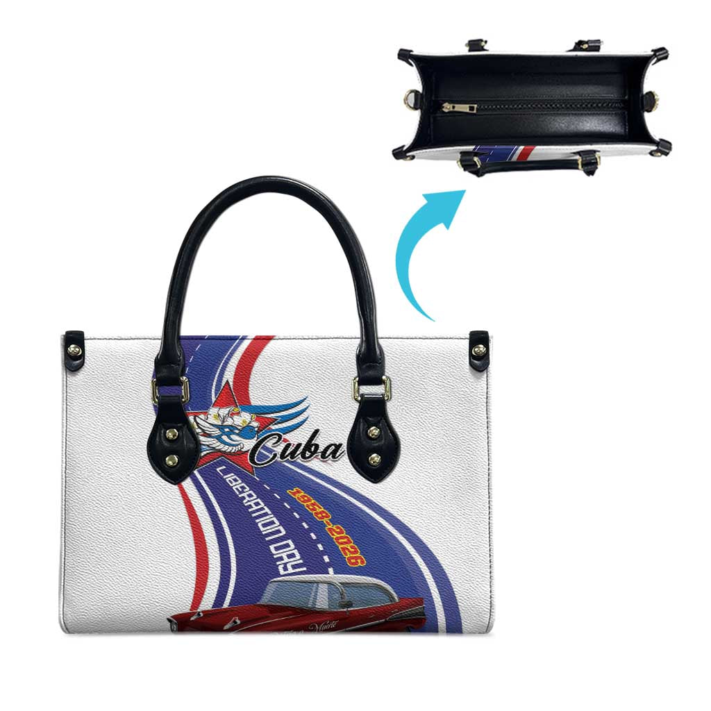 Cuba Liberation Day 1958-2026 Leather Bag Cuba Libre Car - Wonder Print Shop