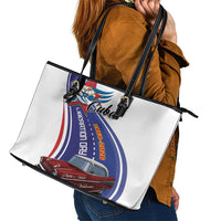 Cuba Liberation Day 1958-2026 Leather Tote Bag Cuba Libre Car - Wonder Print Shop