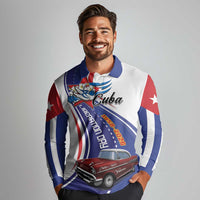 Personalized Cuba Liberation Day 1958-2026 Long Sleeve Polo Shirt Cuba Libre Car - Wonder Print Shop