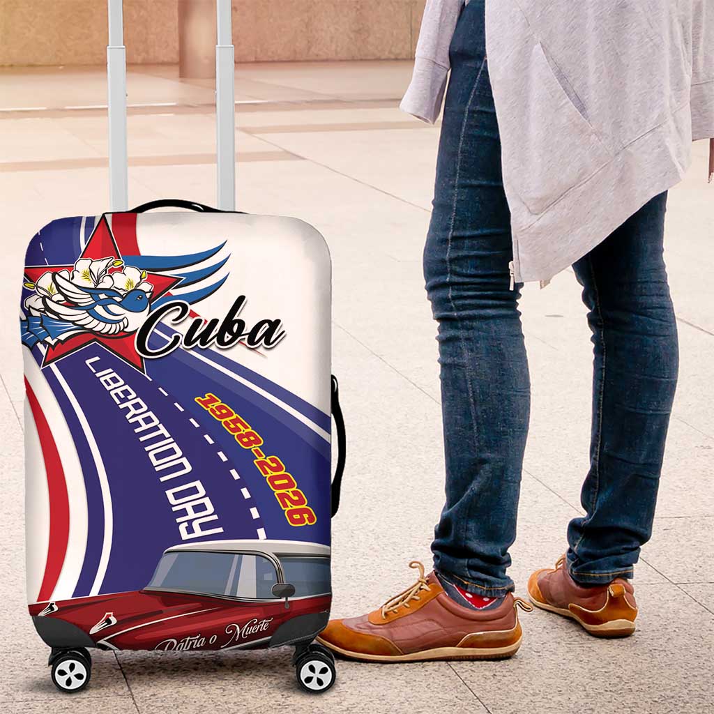 Cuba Liberation Day 1958-2026 Luggage Cover Cuba Libre Car - Wonder Print Shop