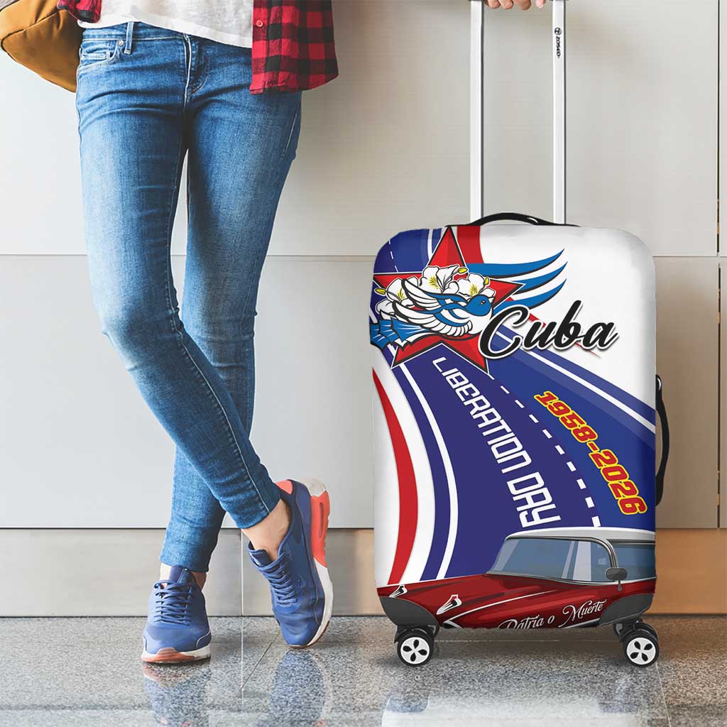 Cuba Liberation Day 1958-2026 Luggage Cover Cuba Libre Car - Wonder Print Shop