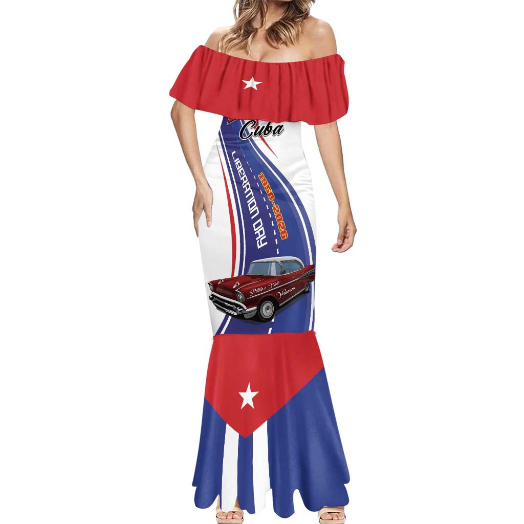 Personalized Cuba Liberation Day 1958-2026 Mermaid Dress Cuba Libre Car - Wonder Print Shop