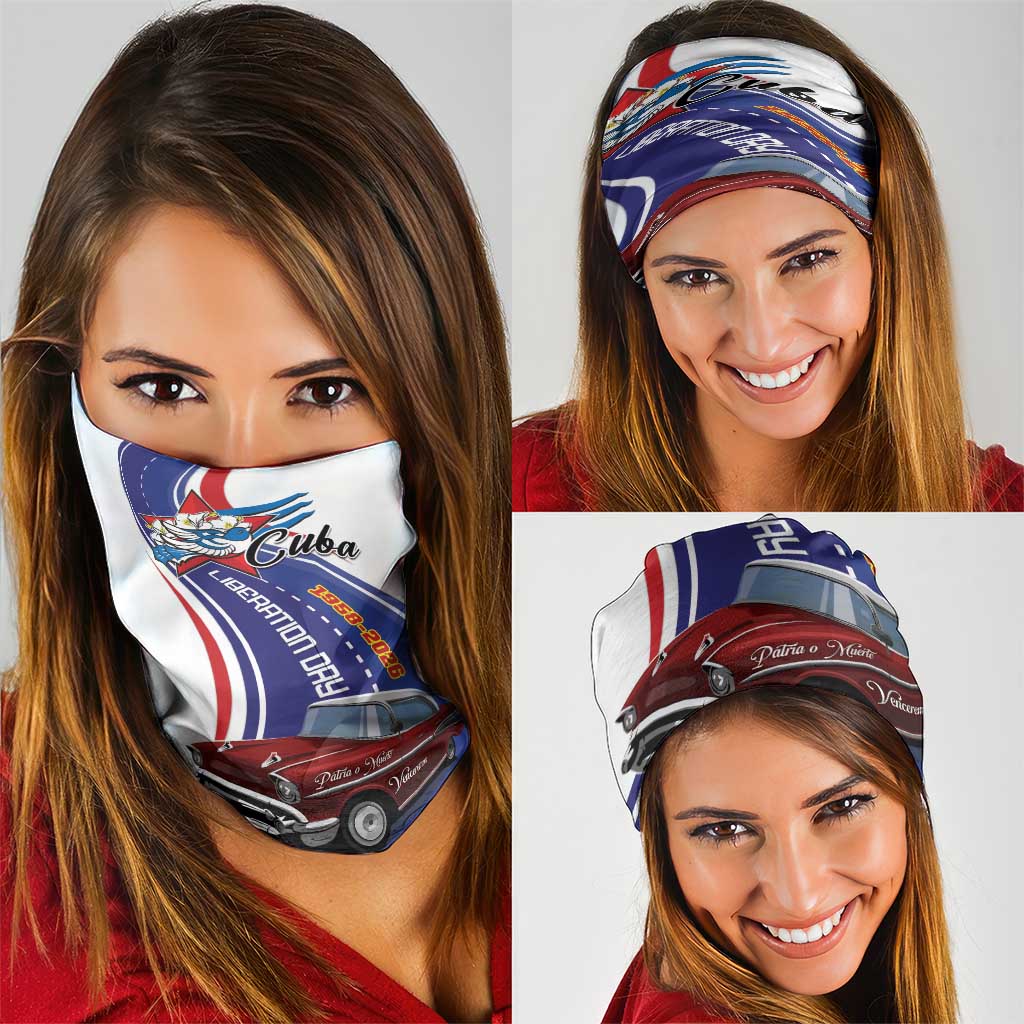 Cuba Liberation Day 1958-2026 Neck Gaiter Cuba Libre Car - Wonder Print Shop