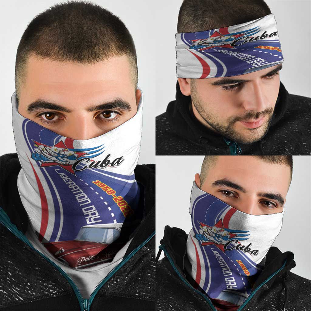 Cuba Liberation Day 1958-2026 Neck Gaiter Cuba Libre Car - Wonder Print Shop