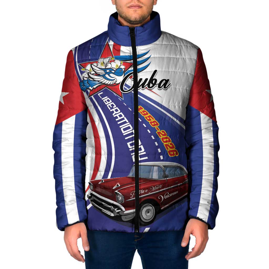 Personalized Cuba Liberation Day 1958-2026 Padded Jacket Cuba Libre Car - Wonder Print Shop