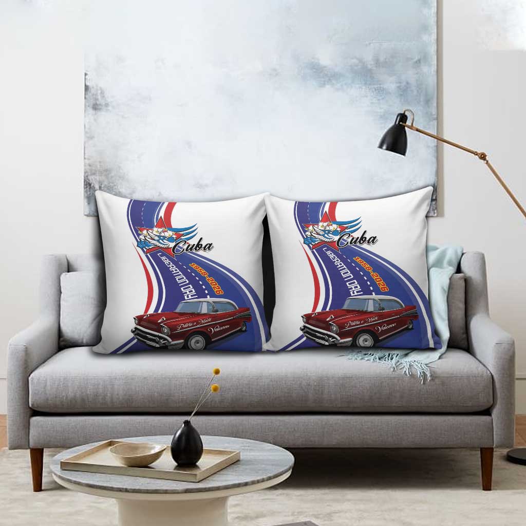 Cuba Liberation Day 1958-2026 Pillow Cover Cuba Libre Car - Wonder Print Shop