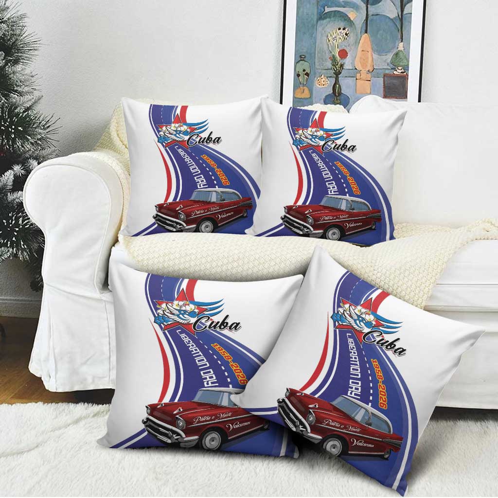 Cuba Liberation Day 1958-2026 Pillow Cover Cuba Libre Car - Wonder Print Shop