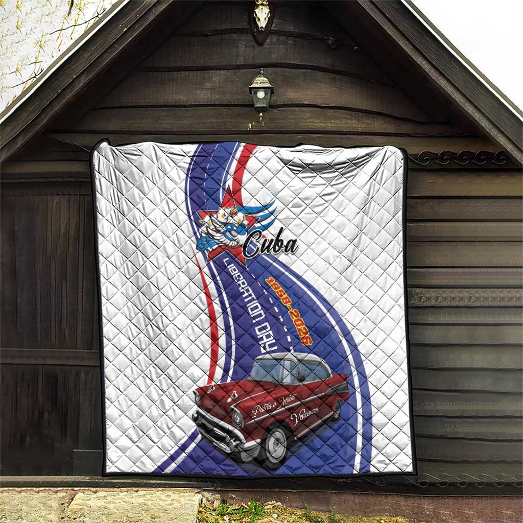 Cuba Liberation Day 1958-2026 Quilt Cuba Libre Car - Wonder Print Shop