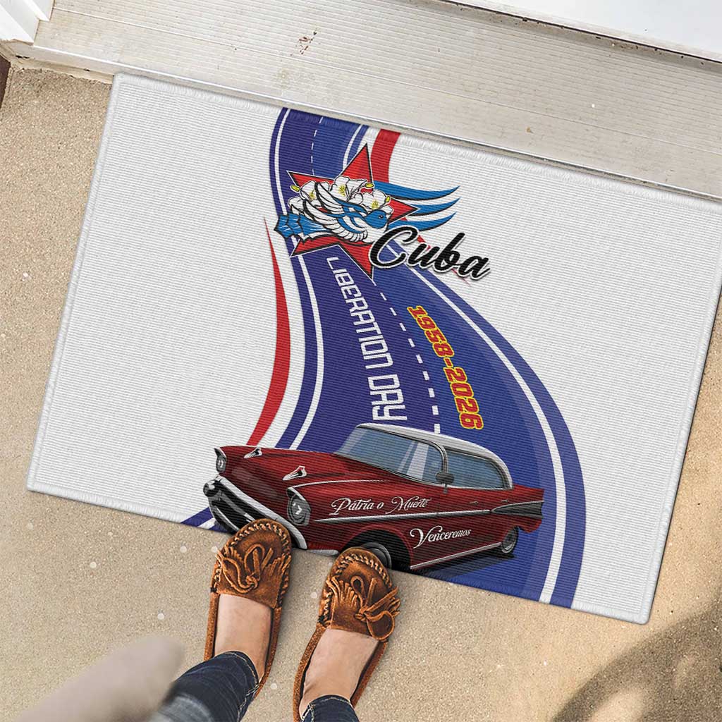 Cuba Liberation Day 1958-2026 Rubber Doormat Cuba Libre Car - Wonder Print Shop