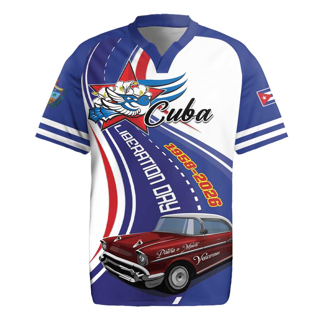 Personalized Cuba Liberation Day 1958-2026 Rugby Jersey Cuba Libre Car - Wonder Print Shop