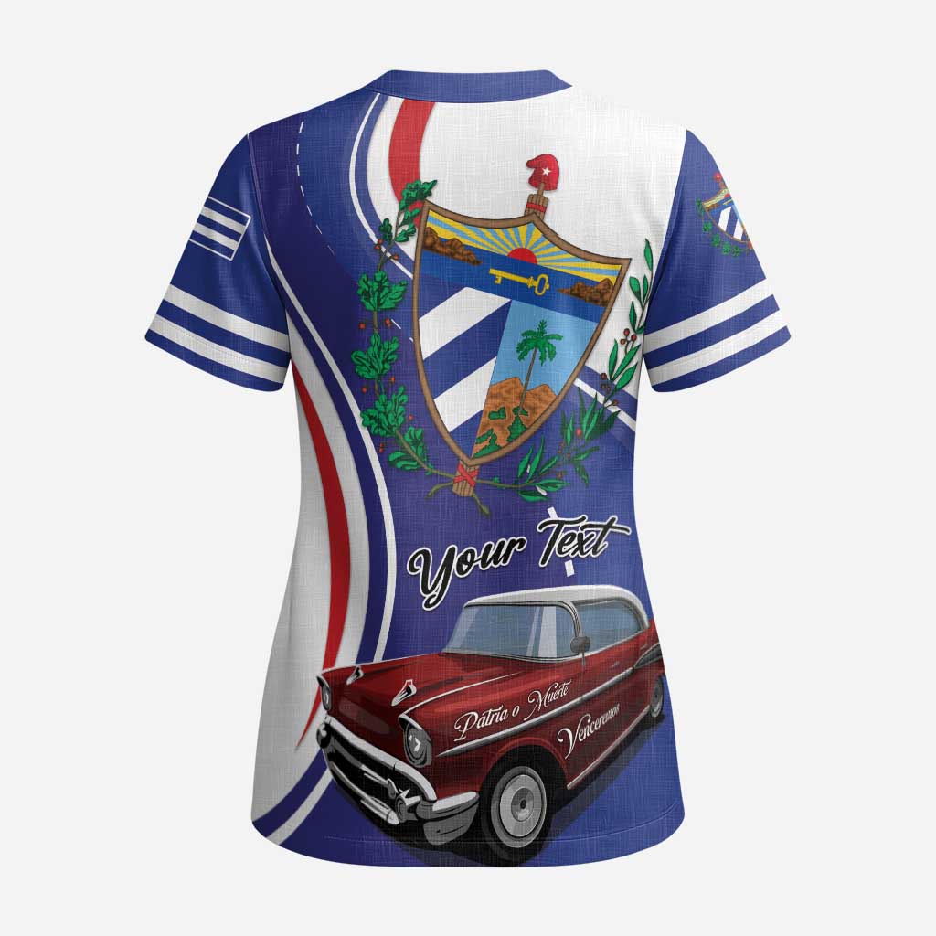 Personalized Cuba Liberation Day 1958-2026 Scrub Top Cuba Libre Car - Wonder Print Shop