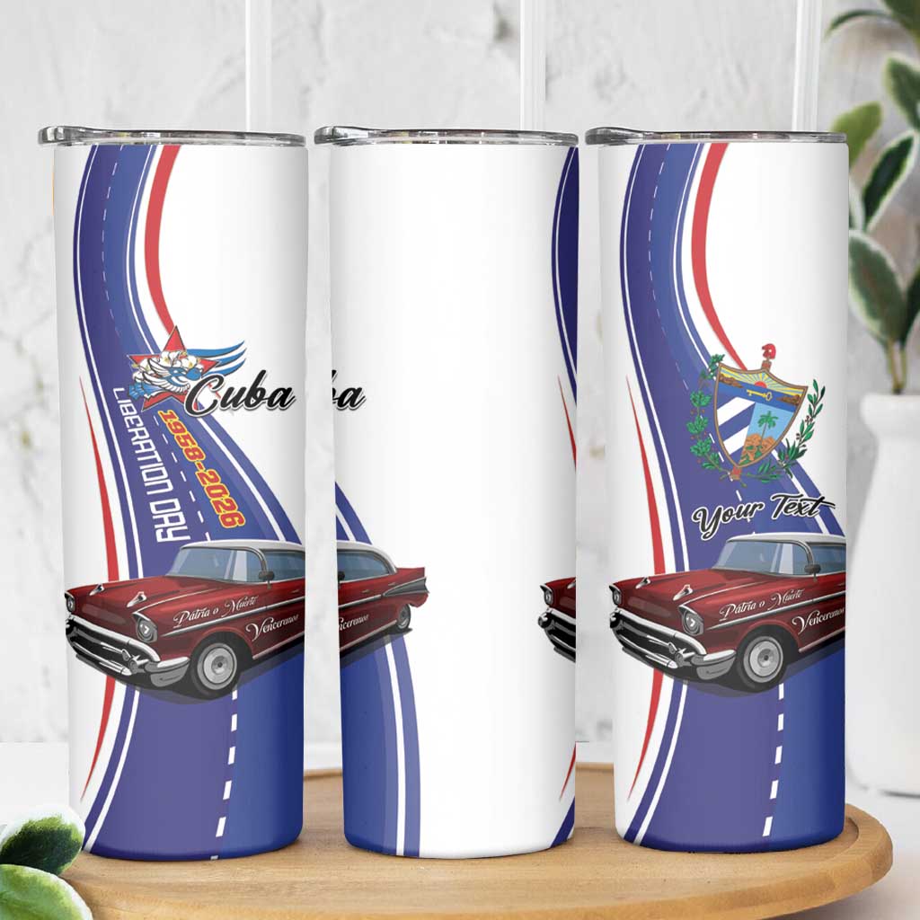 Personalized Cuba Liberation Day 1958-2026 Skinny Tumbler Cuba Libre Car - Wonder Print Shop