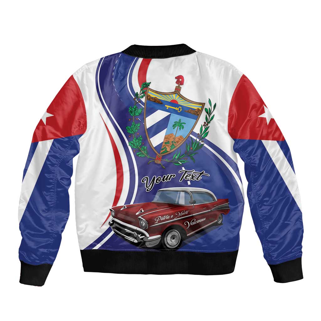 Personalized Cuba Liberation Day 1958-2026 Sleeve Zip Bomber Jacket Cuba Libre Car - Wonder Print Shop